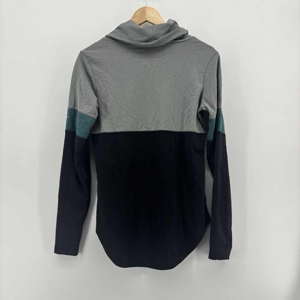 Women’s Nike Black Heathered Charcoal Philadelphia Eagles Light Cowl‎ Neck Small - Picture 5 of 10